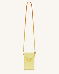 Lola Gradient Chain Phone Case - Light Yellow Croc