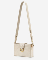 Grace Box Bag - Ivory  Croc