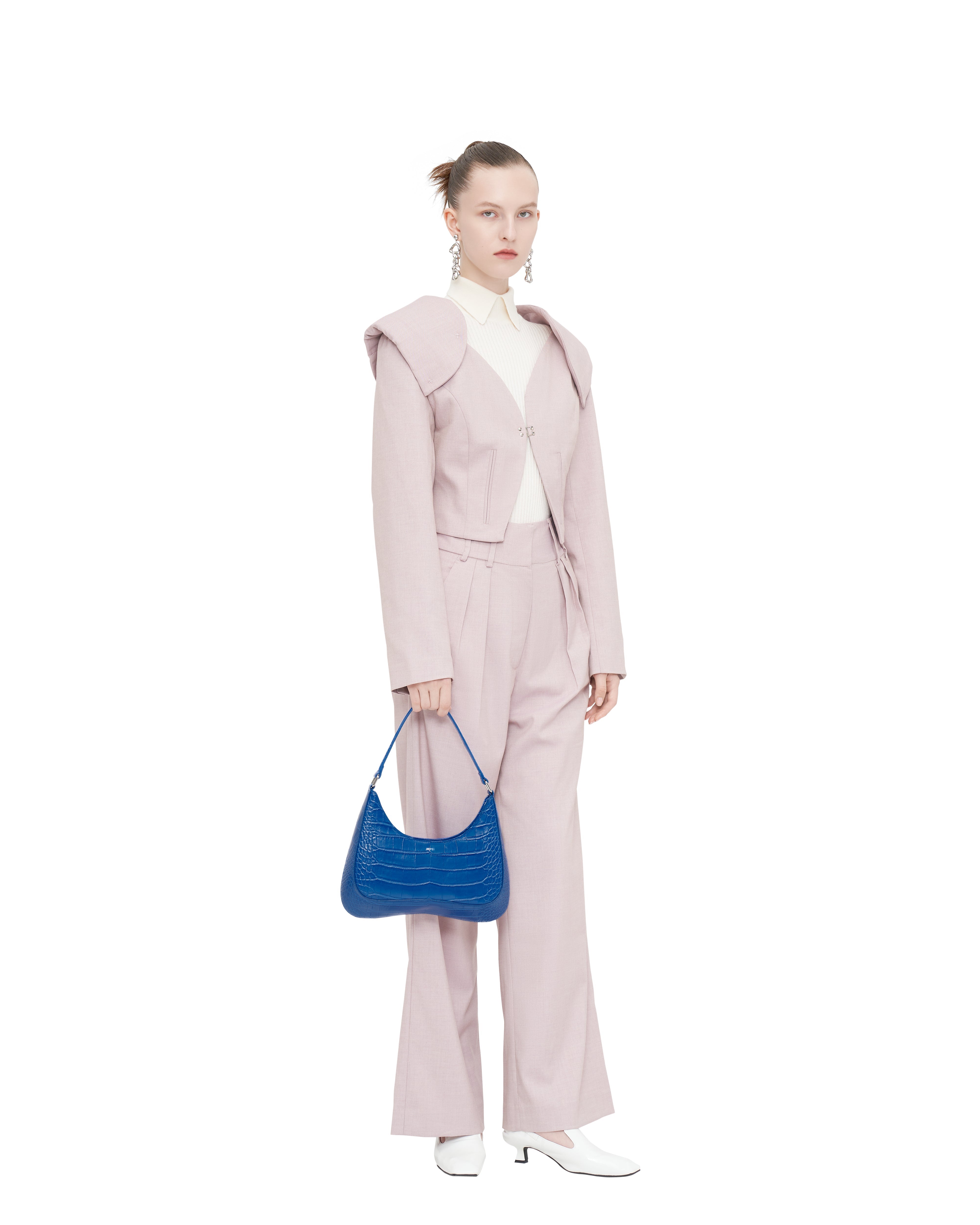 Ruby Shoulder Bag - Classic Blue Croc