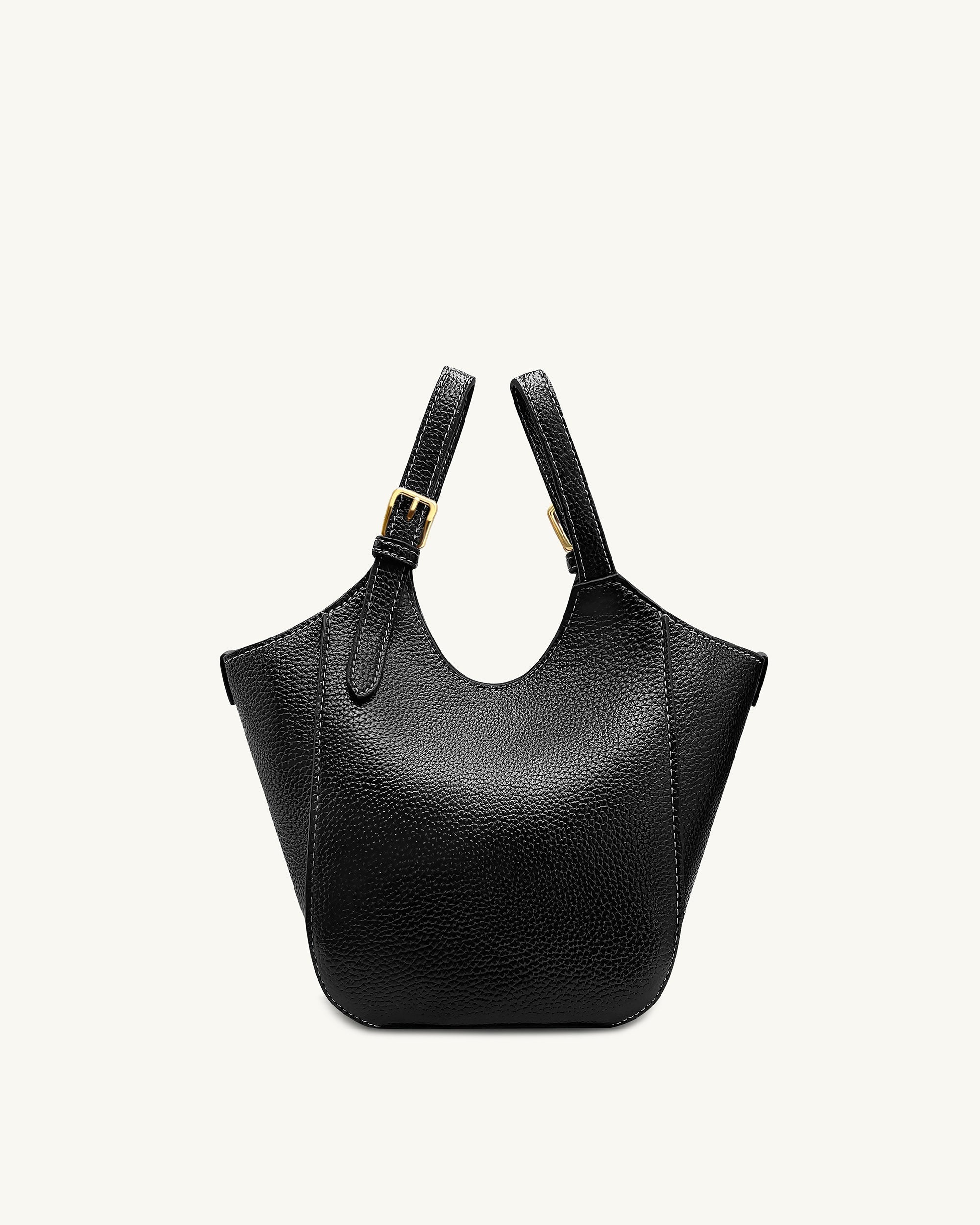 Ines Padlock Tote Bag - Black